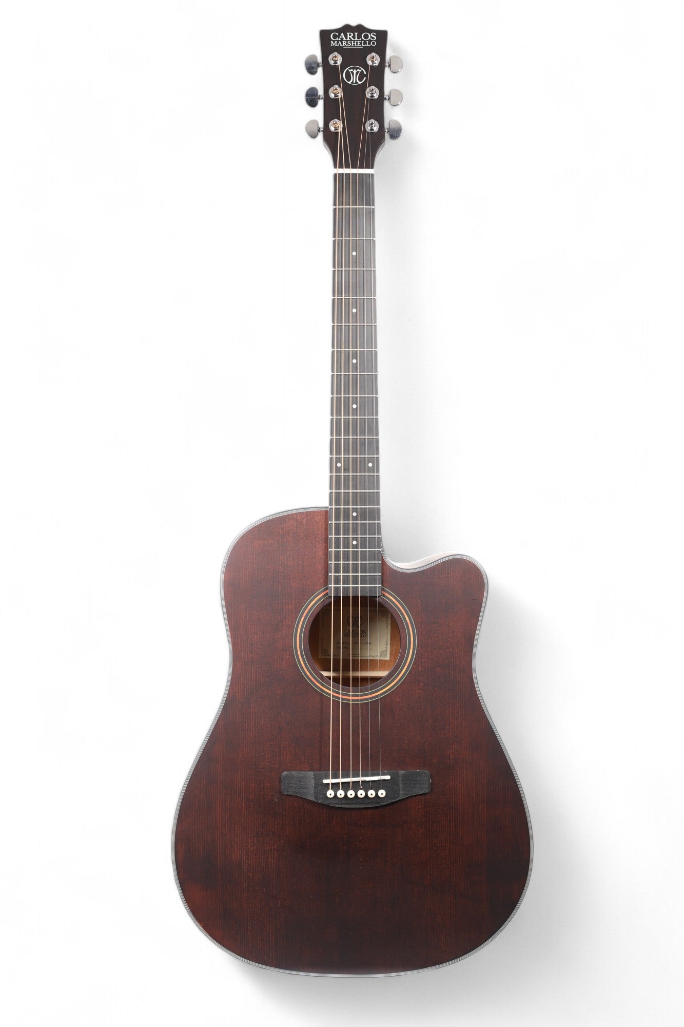 Carlos Marshello CS41C 41" Cutaway Acoustic Guitar Brown - Deccan Retail