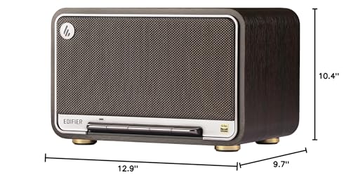Edifier D32 Wireless Speaker - Black Walnut - Deccan Retail