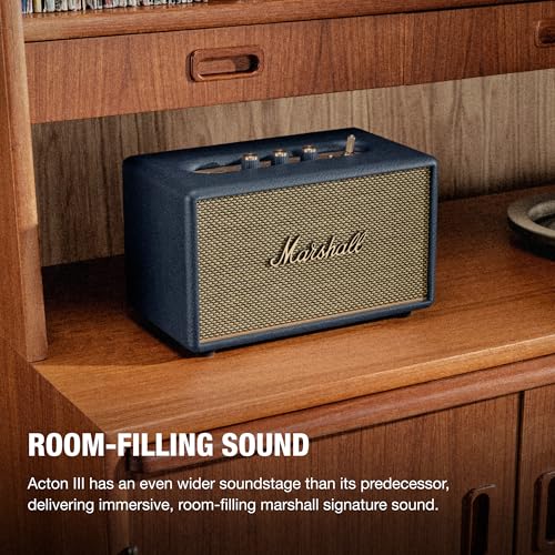 Marshall Acton III Bluetooth Home Speaker – Midnight Blue - Deccan Retail