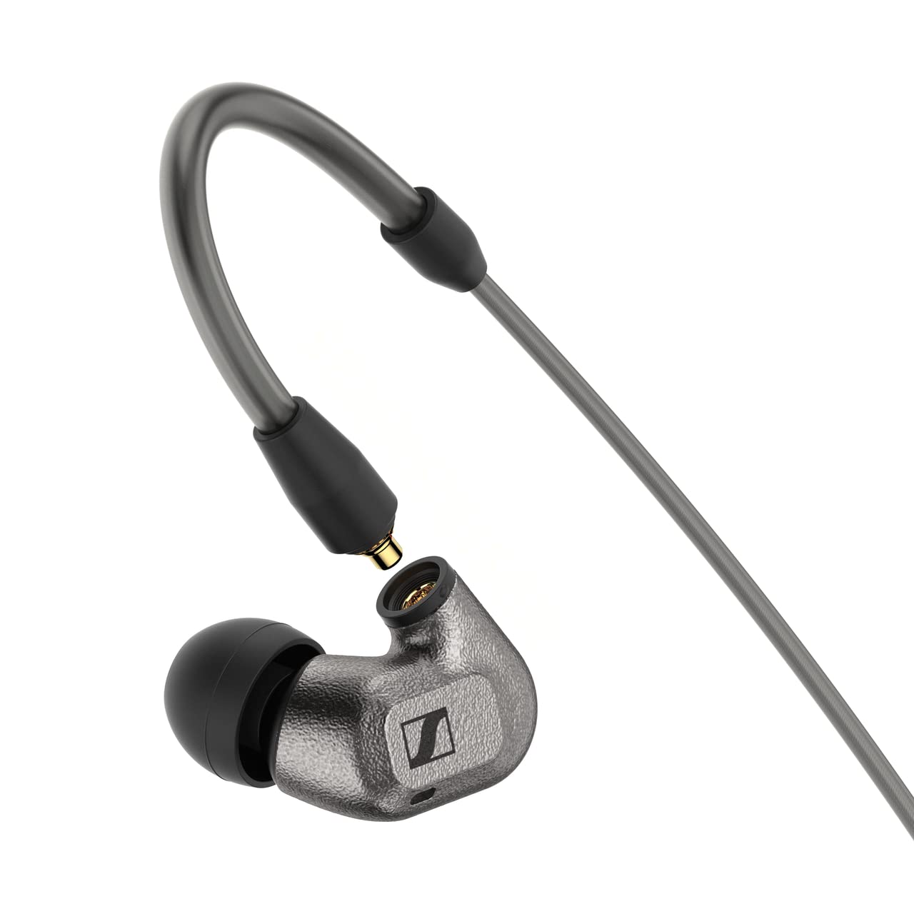 Sennheiser IE600 Hi-Res Audiophile in-Ear Monitors, German Made, Trueresponse Transducers, Dual Resonator Chambers, Rich Bass, 3 Detachable Cables, Flexible Ear Hook, 2Y Warranty, Silver