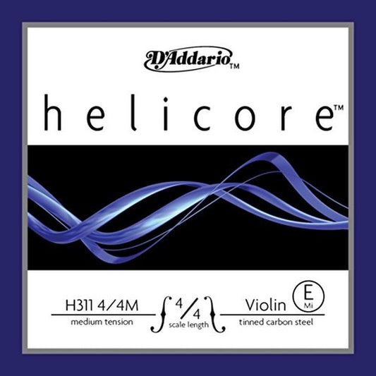 D'Addario Helicore Violin E String 4/4 Medium Tension - Deccan Retail