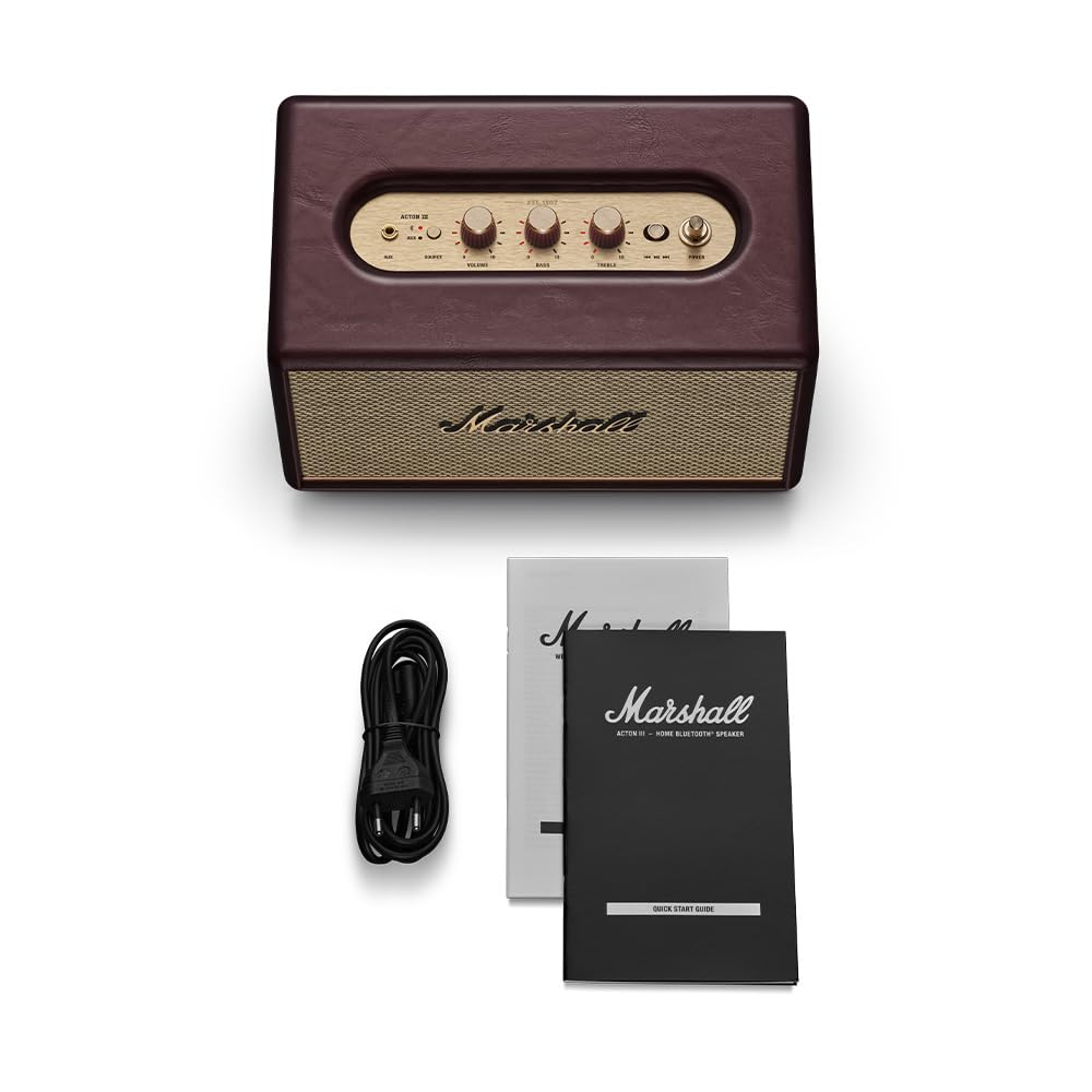 Marshall Acton III Stereo Home Speaker – Burgundy