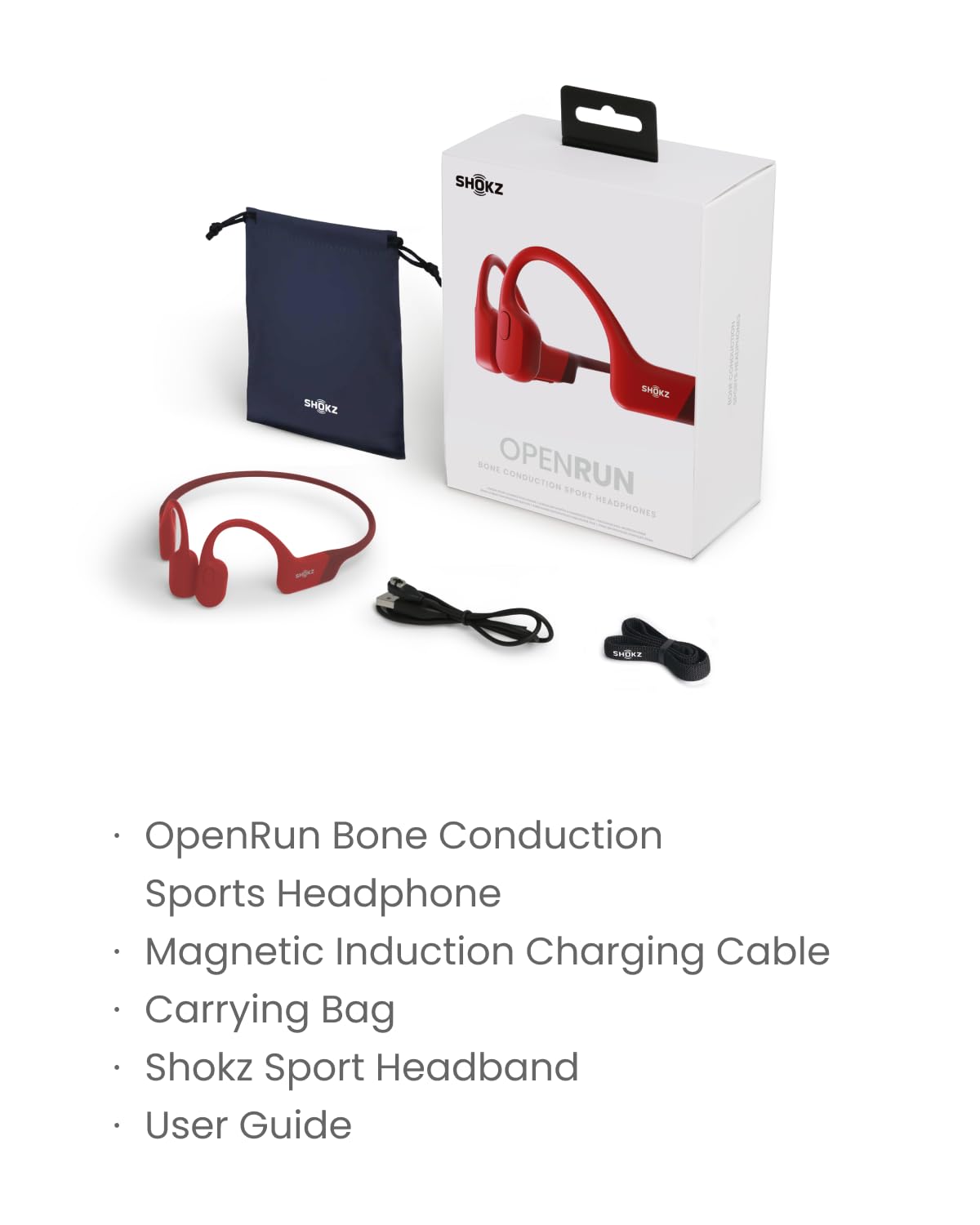 SHOKZ OpenRun – Solar Red - Deccan Retail