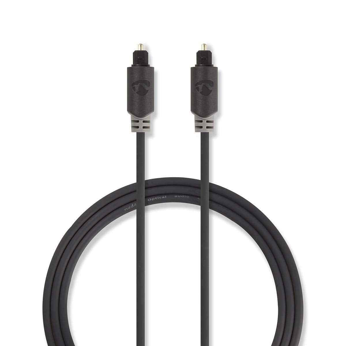 NEDIS TosLink Male | TosLink Male | 2.00 m | Round | PVC | Anthracite
