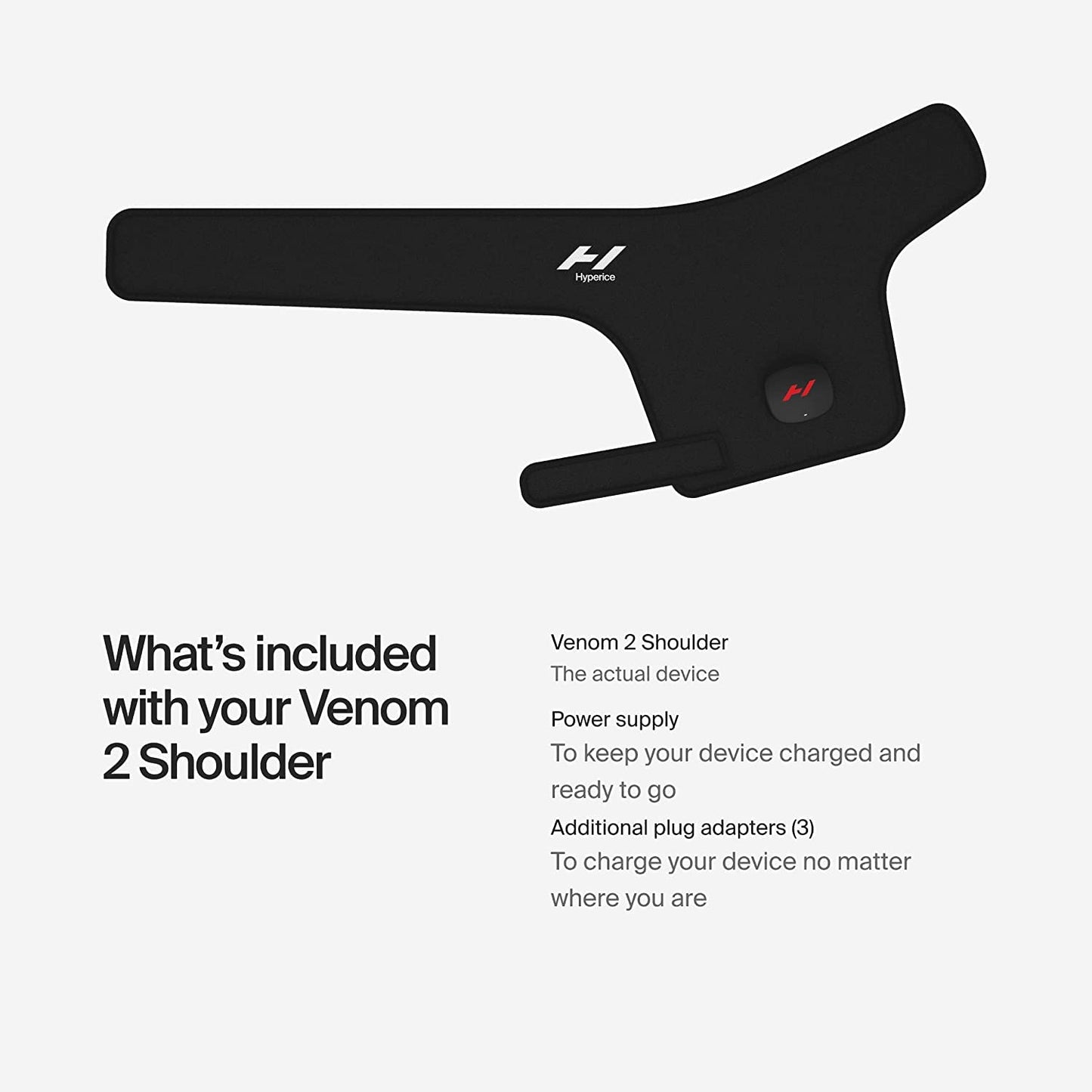 Hyperice Venom 2 Left Shoulder Heat & Massage Wrap - Deccan Retail