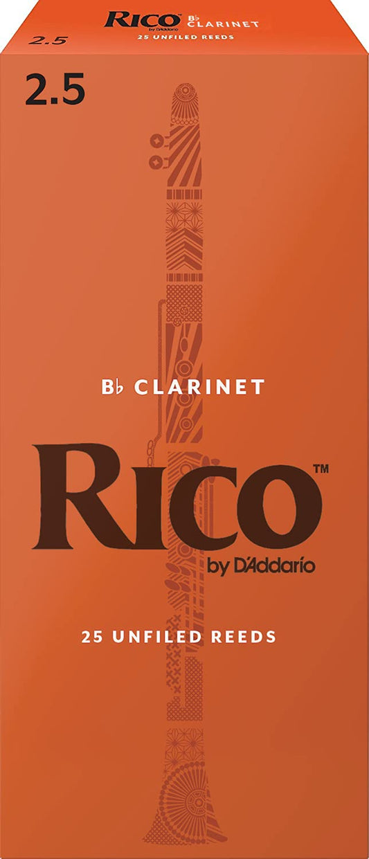 Rico RCA2525 Bb Clarinet Reeds Strength 2.5 – 25 Pack - Deccan Retail