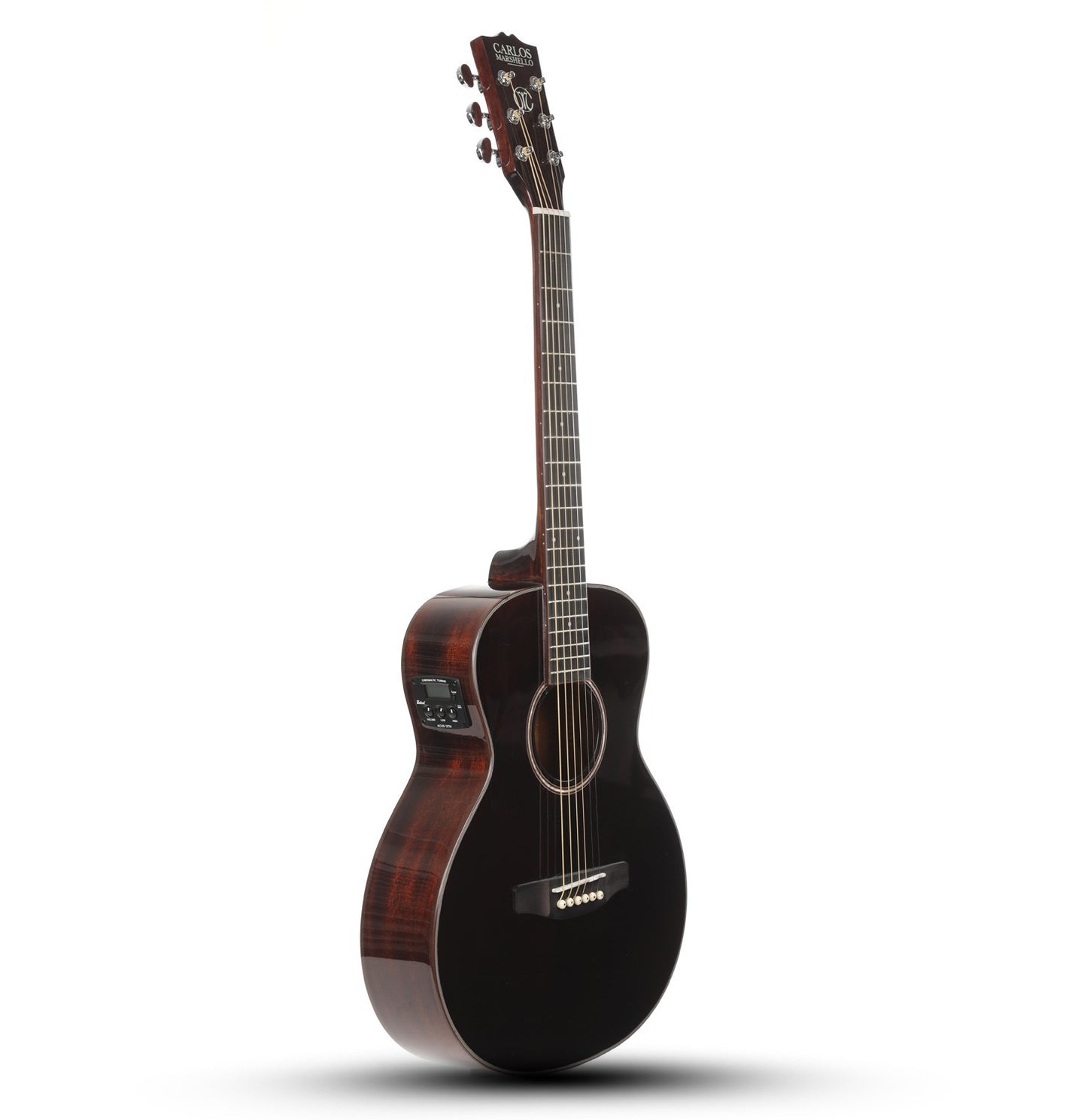 Carlos Marshello CM36C/P 36" Semi Acoustic Guitar - Brown - Deccan Retail
