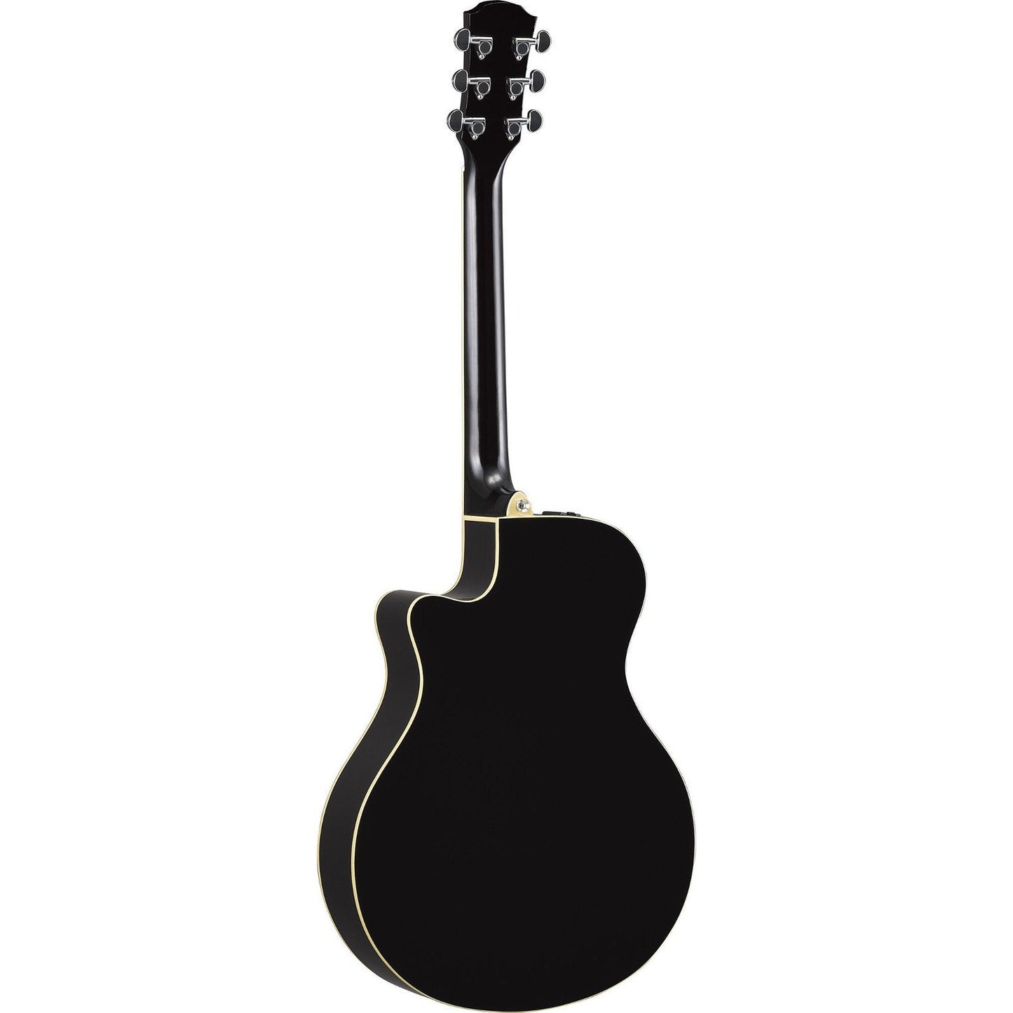 Yamaha APX600 BL Thin Body Mahogany Wood Acoustic-Electric Guitar - Black - Deccan Retail