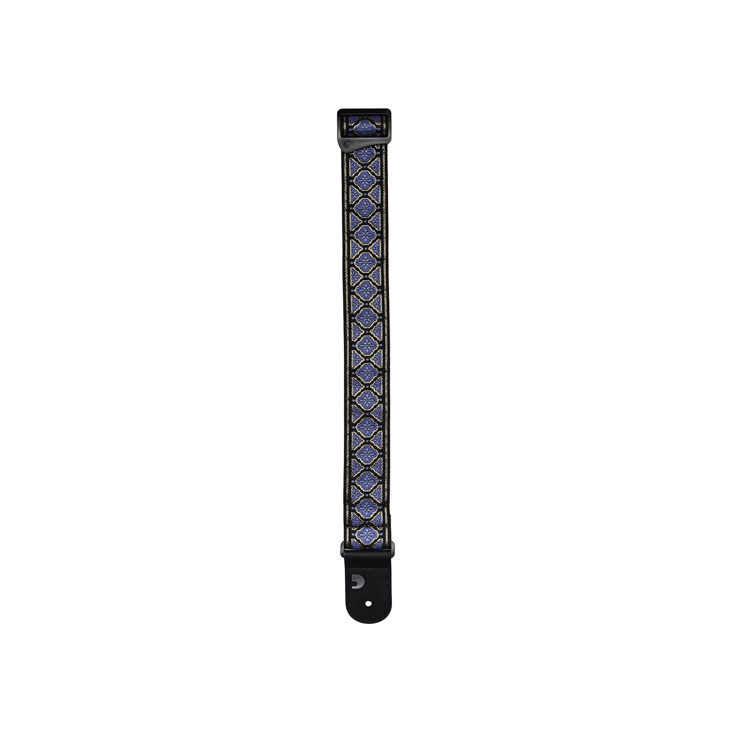 D'Addario Recycled Woven Guitar Strap Blue/Gold (50RW04) - Deccan Retail