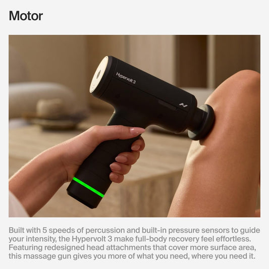 Hyperice Hypervolt 3 Handheld Percussion Massage Gun – Black - Deccan Retail