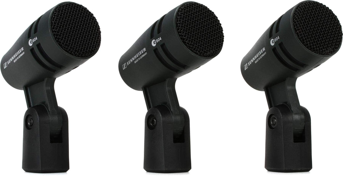 Sennheiser e604 Dynamic Cardioid Instrument Microphone Kit - 3-Pack - Deccan Retail