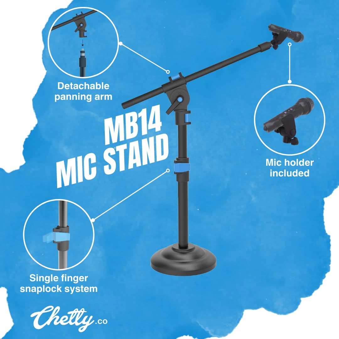Chetty MB14 Heavy Duty Metal Base Microphone Stand - Deccan Retail