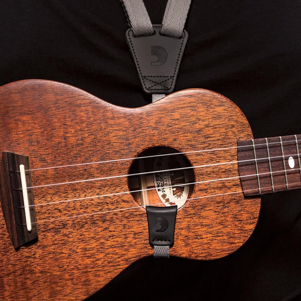 D'Addario Eco-Comfort Ukulele Strap – Stone - Deccan Retail
