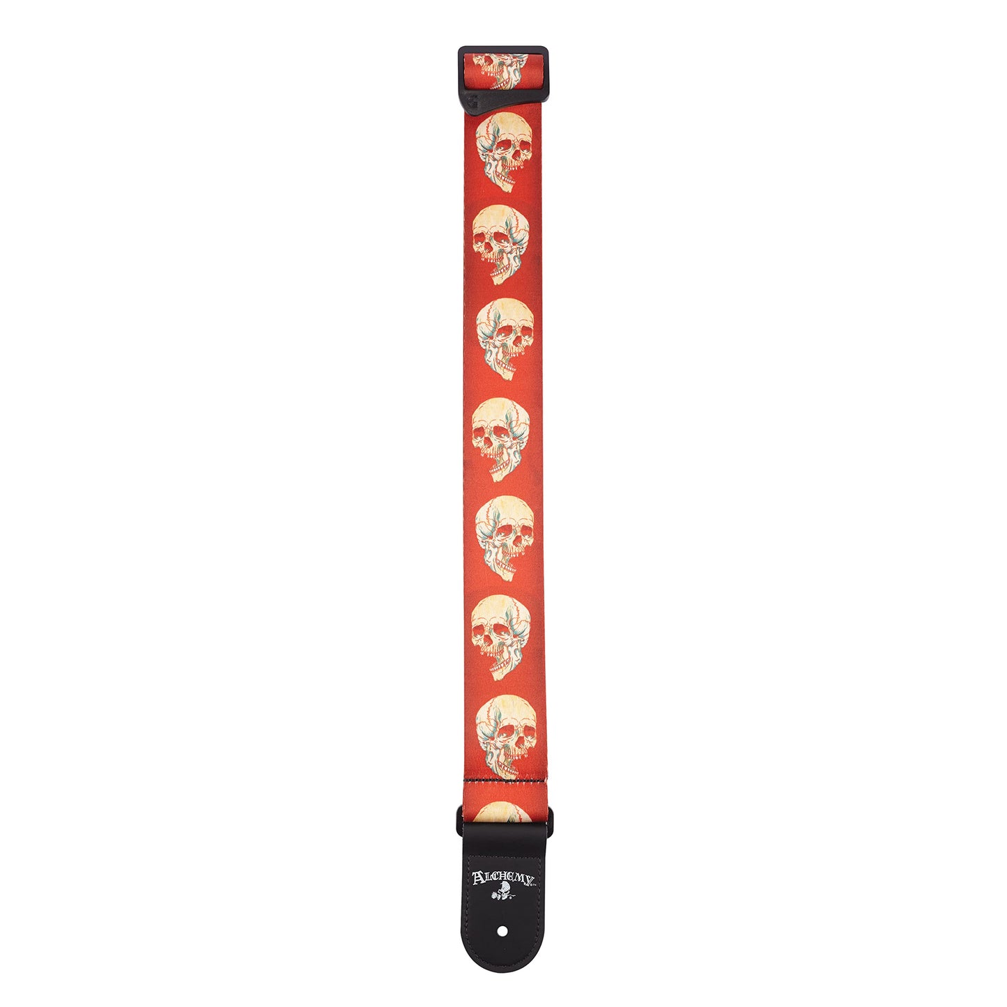 D'Addario Alchemy Guitar Strap – Live Life Skull (50AL08) - Deccan Retail