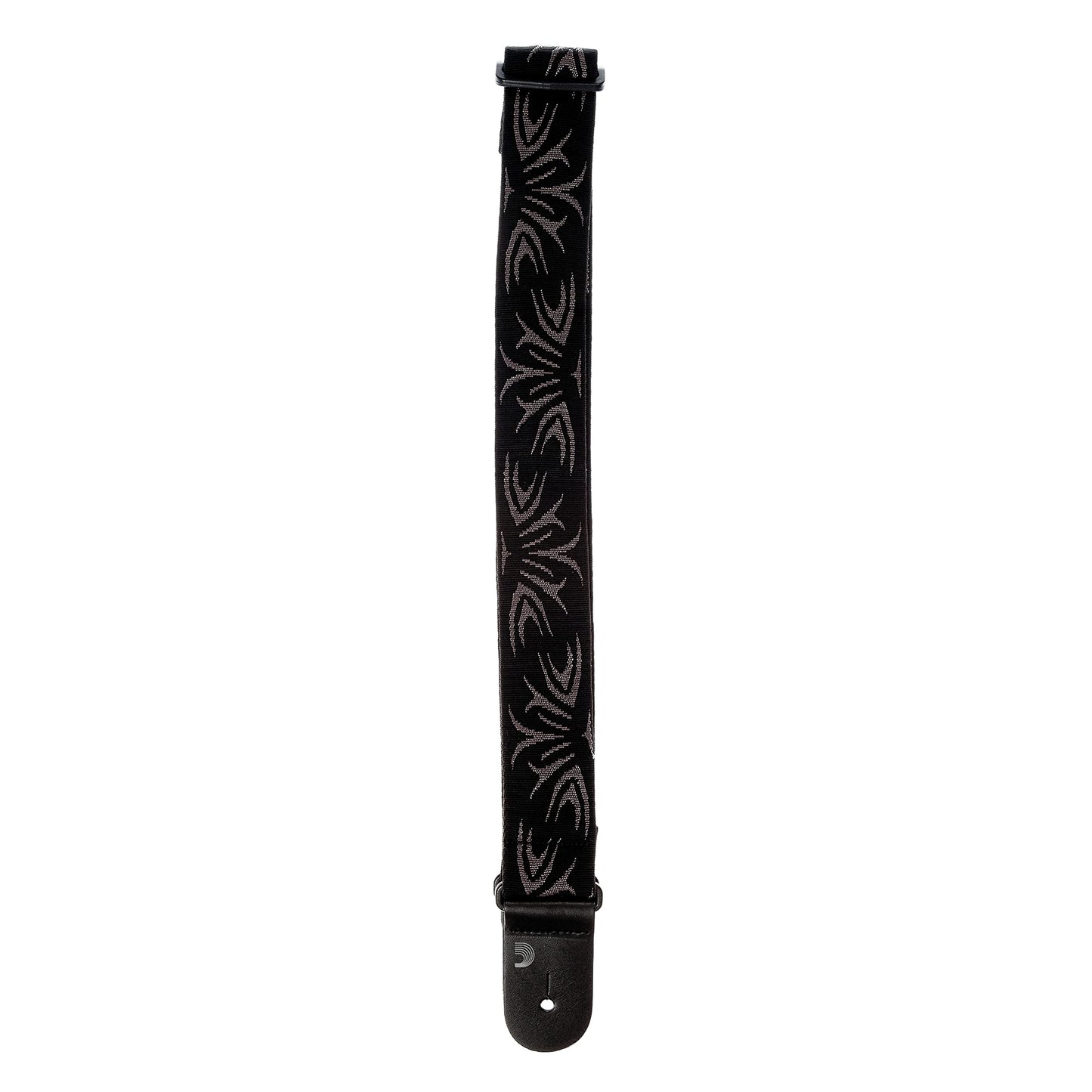 D'Addario Black/Gray Tattoo Woven Guitar Strap - Deccan Retail