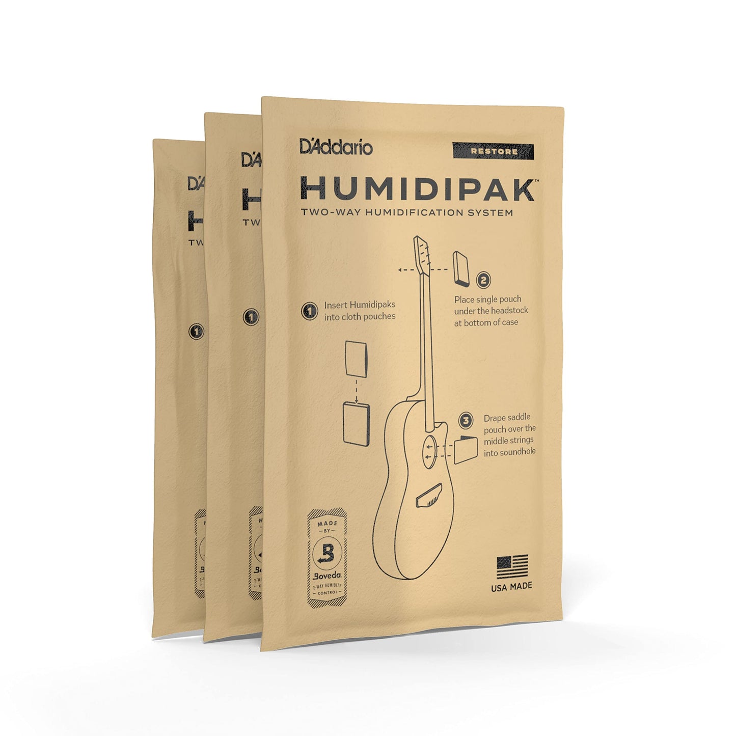 D'Addario Two-Way Humidification System Conditioning Packets - Deccan Retail