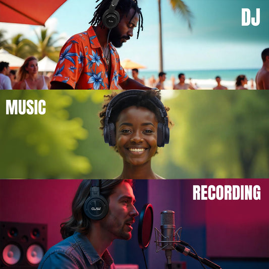 CLAW SM70 Studio Monitoring DJ Wired Over-Ear Headphones with 40mm Drivers - Deccan Retail