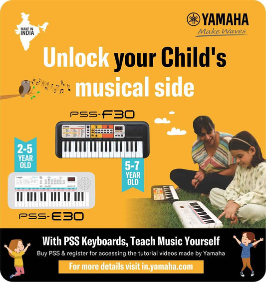 Yamaha PSS-E30 Remie 37-Key Portable Mini Keyboard – White