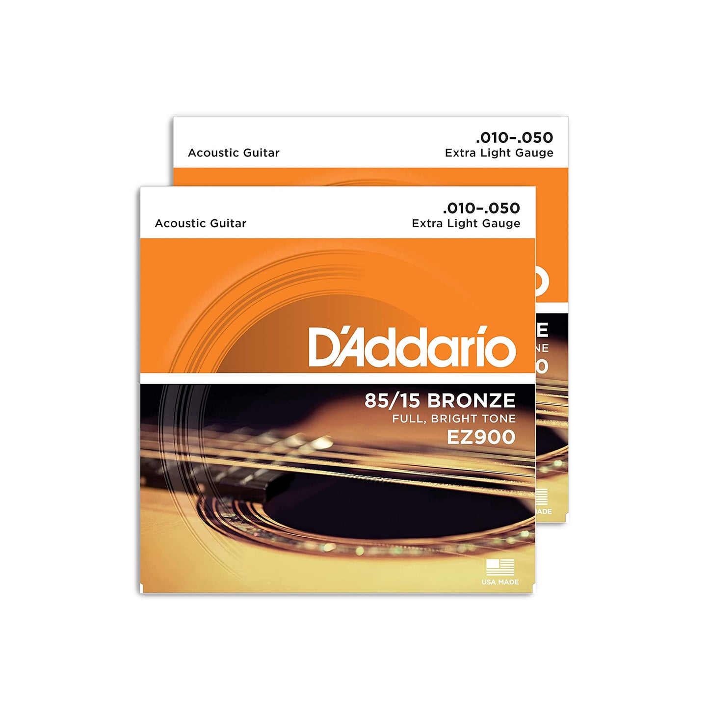 D'Addario EZ900 Acoustic Guitar Strings – 2 Pack - Deccan Retail
