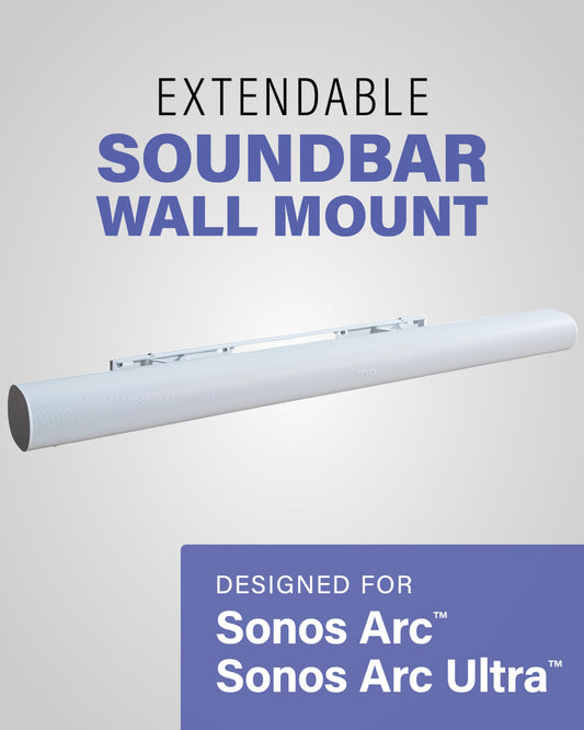 Sanus OSSAWM1-W2 Extendable Soundbar Wall Mount for Sonos Arc – Low Profile