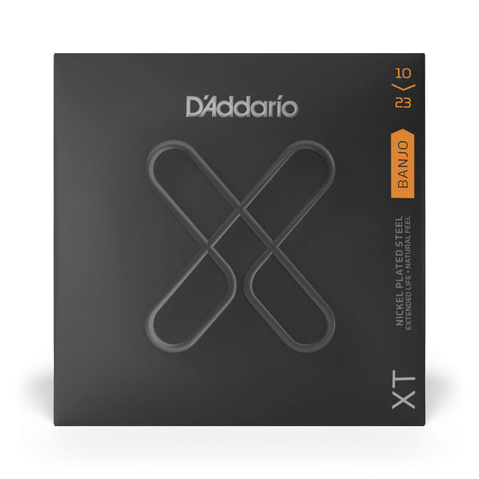 D'Addario XT Nickel Plated Steel Banjo Strings Medium 10-23 (XTJ1023) - Deccan Retail