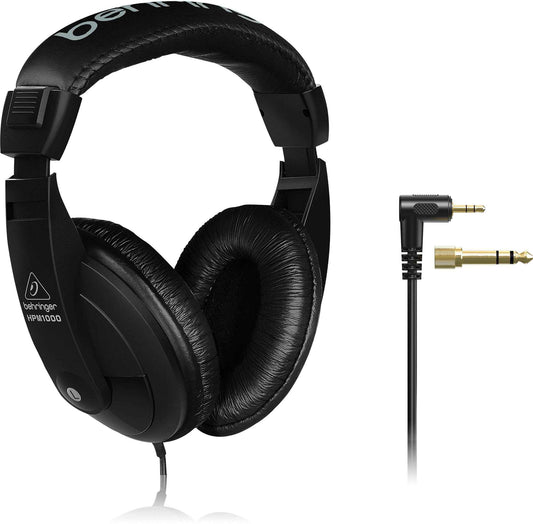 Behringer Studio Wired Over Ear Headphones Without Mic, Black (HPM1000-BK)