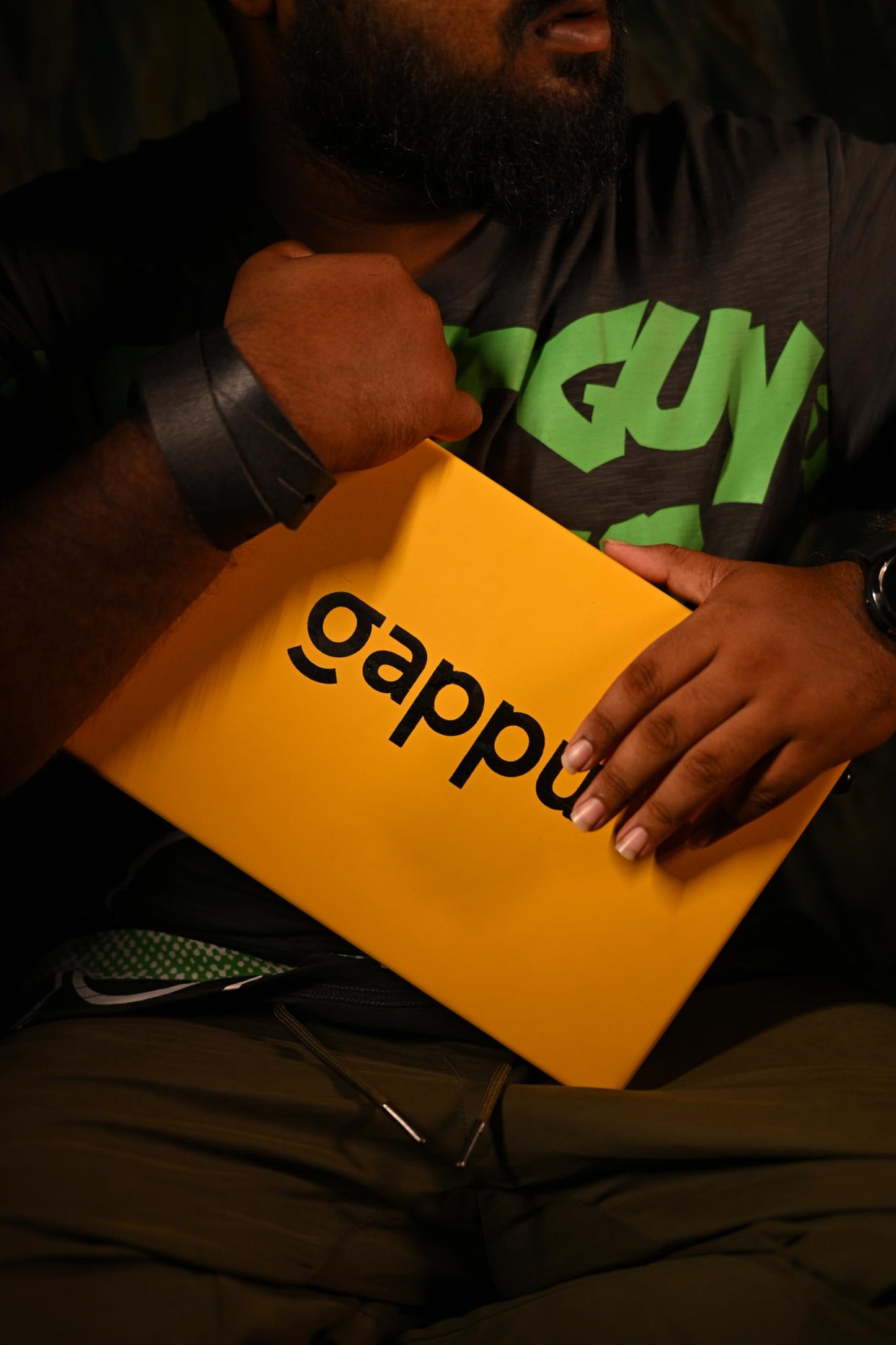 Gappu JamBox with Strap - Yellow - Deccan Retail