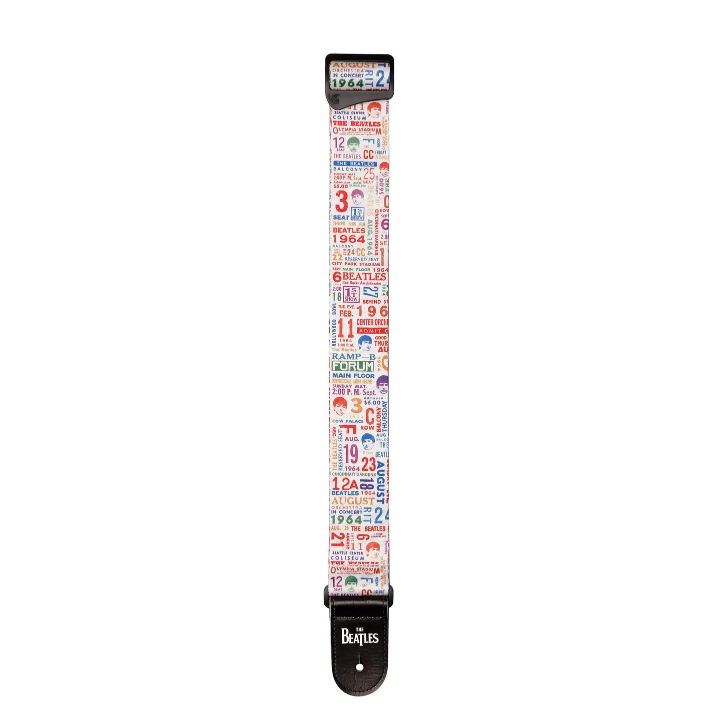 D'Addario Beatles 1965 Tour Ticket Stubs Guitar Strap - Deccan Retail