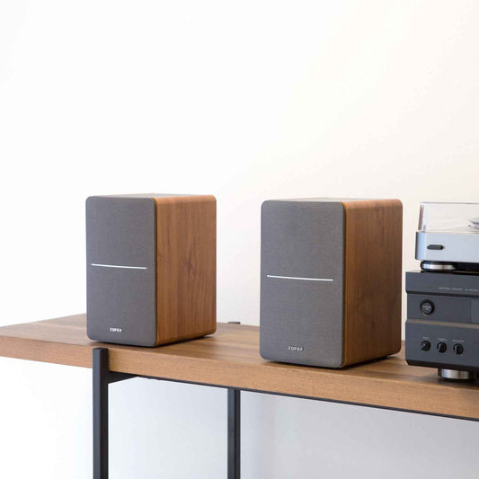 Edifier P12 Passive Bookshelf Speakers – Wood Brown