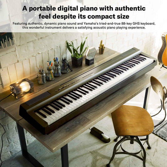 Yamaha P-125AB 88-Key Digital Piano – Black