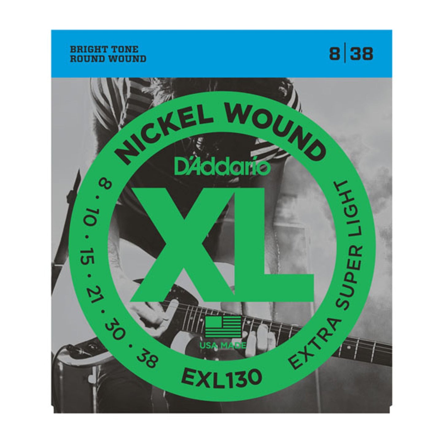 D'Addario EXL130 Nickel Wound Electric Guitar Strings 8-38 - Deccan Retail