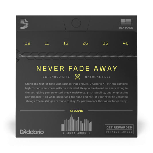 D'Addario XT Nickel Plated Steel Electric Guitar Strings Super Light Top/Regular Bottom 09-46 - Deccan Retail