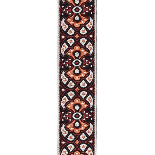 D'Addario Recycled Woven Guitar Strap Red/Orange (50RW03) - Deccan Retail
