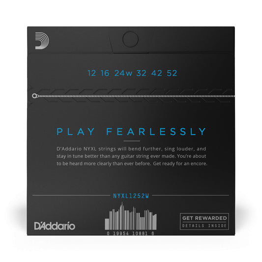 D'Addario NYXL Electric Guitar Strings 12-52 Light Wound Third (NYXL1252W) - Deccan Retail