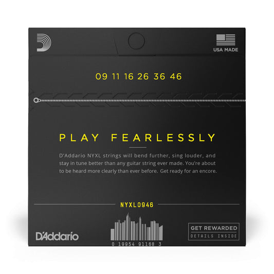 D'Addario NYXL0946 Nickel Wound Electric Guitar Strings Super Light Top Regular Bottom 9-46 - Deccan Retail