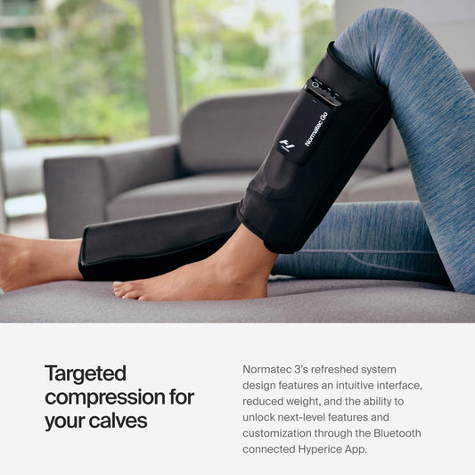 Hyperice Normatec Go Portable Leg & Calf Compression Massager – Black - Deccan Retail