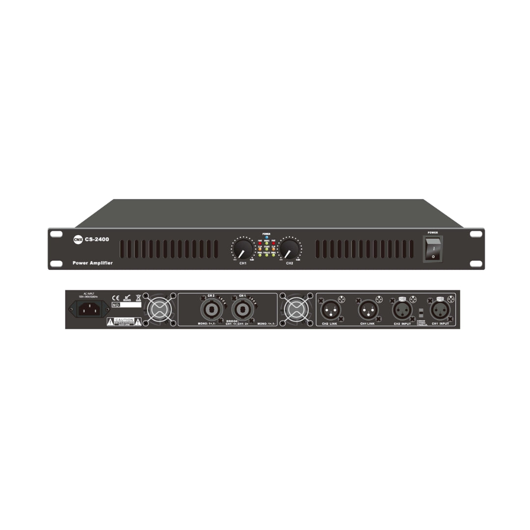 CMX CS Series Professional Stereo Power Amplifier Class-D (CS-2100 / CS-2200 / CS-2300 / CS-2400)