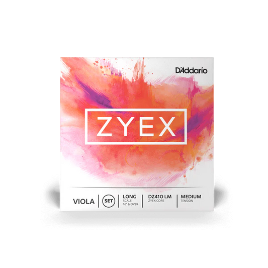 D'Addario Zyex Viola String Set Long Scale Medium Tension (DZ410 LM) - Deccan Retail