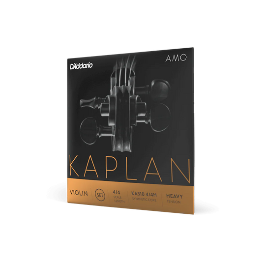 D'Addario Kaplan Amo Violin String Set 4/4 Scale Heavy Tension (KA310 4/4H) - Deccan Retail