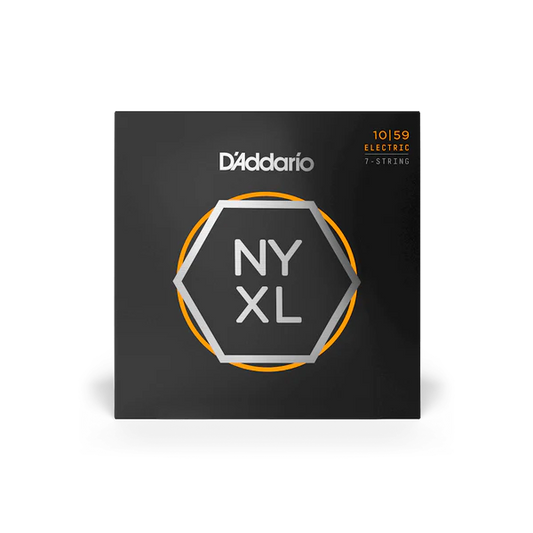 D'Addario NYXL1059 Premium 7-String Electric Guitar Strings 10-59 Regular Light - Deccan Retail