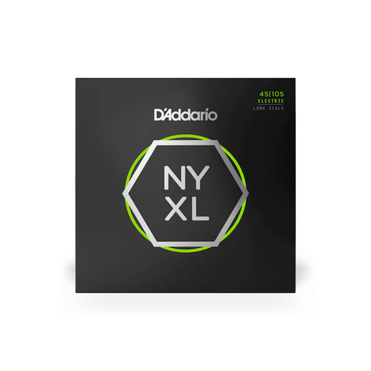 D'Addario NYXL45105 Premium Long Scale Bass Strings 45-105 Light Top/Medium Bottom