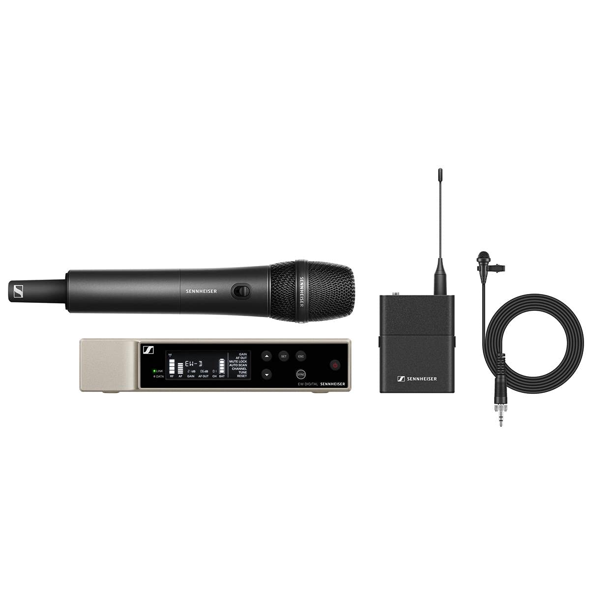 Sennheiser EW-D ME2/835-S Wireless Handheld & Lavalier Microphone Set (Q1-6) - Deccan Retail