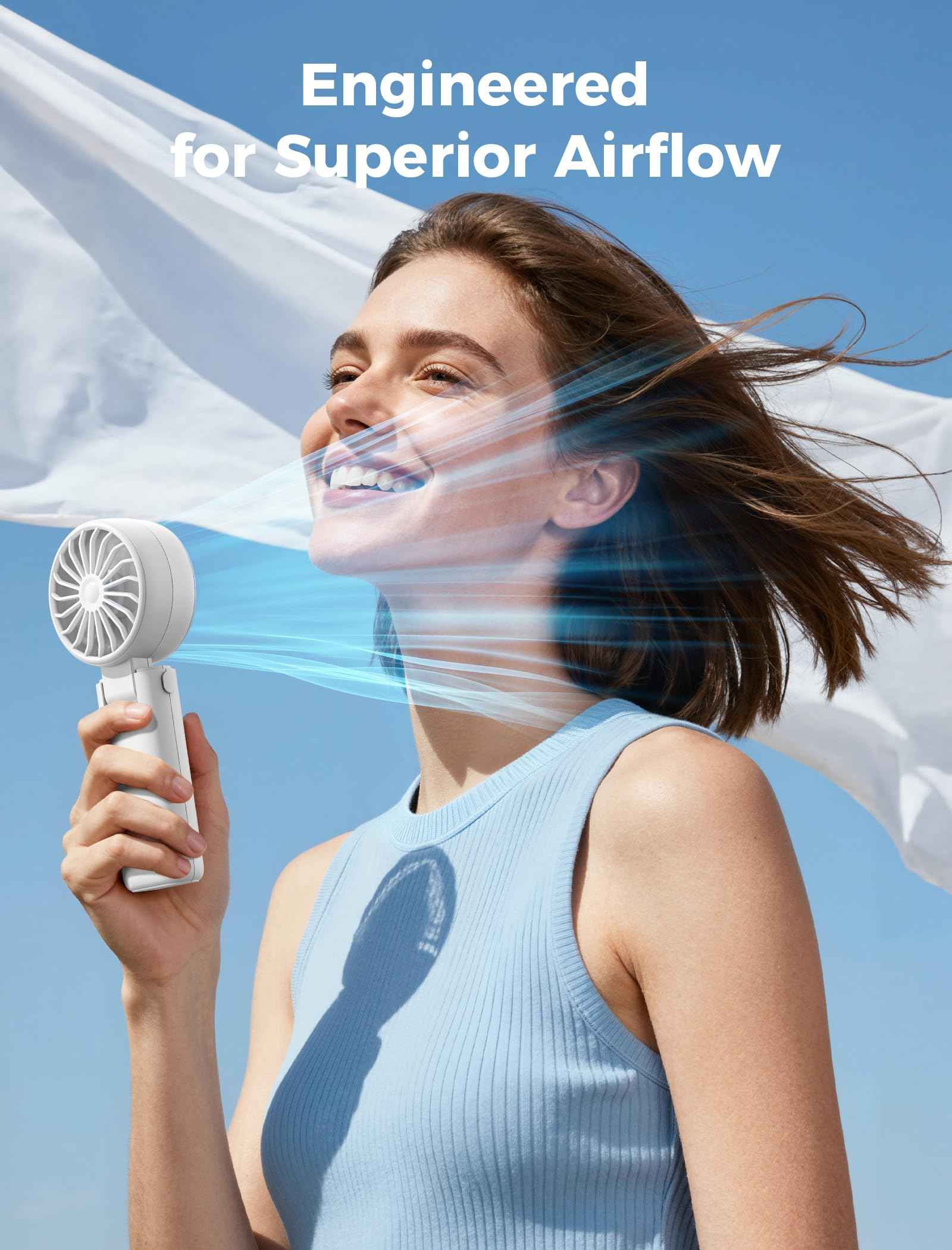 Aecooly Ice Cooling Handheld Fan PC01-white