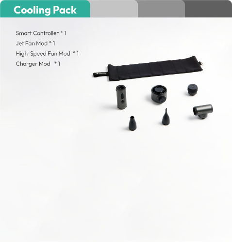 Aecooly Camper Kit Cooling Pack — Modular Portable Handheld Fan