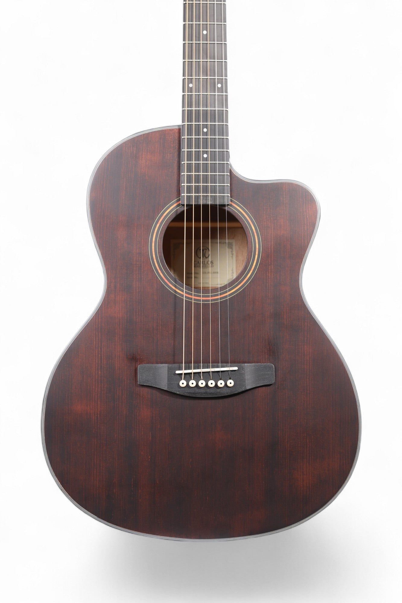 Carlos Marshello CS39C 39" Cutaway Acoustic Guitar - Brown - Deccan Retail