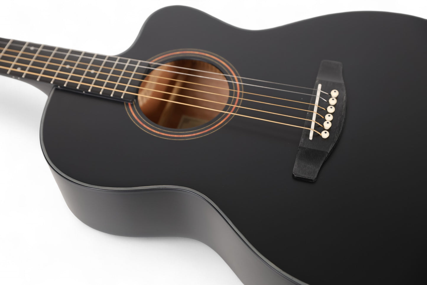 Carlos Marshello CS39C 39" Cutaway Acoustic Guitar - Black - Deccan Retail