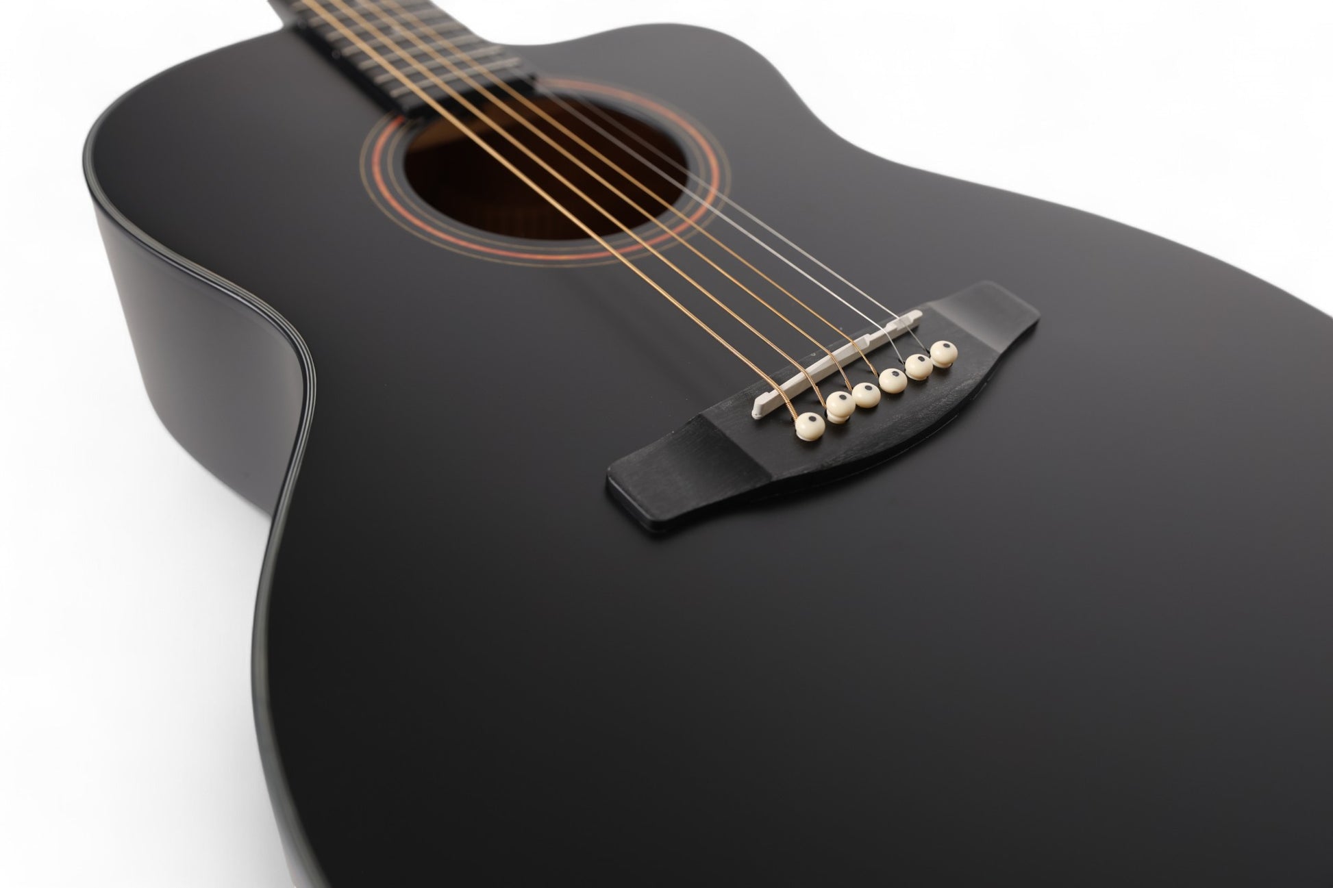 Carlos Marshello CS39C 39" Cutaway Acoustic Guitar - Black - Deccan Retail