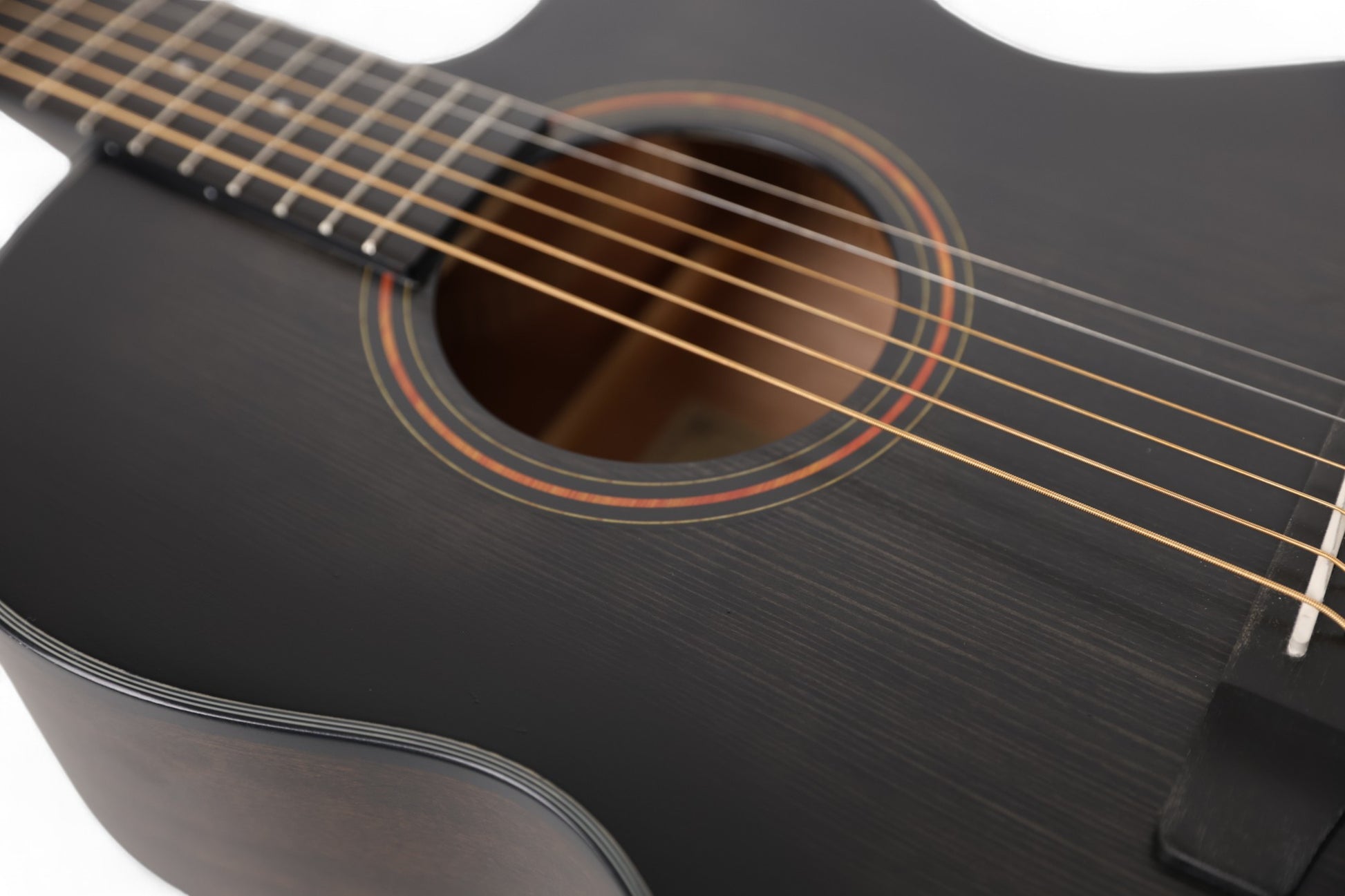 Carlos Marshello CS39C 39" Cutaway Acoustic Guitar - Transparent Black Burst - Deccan Retail
