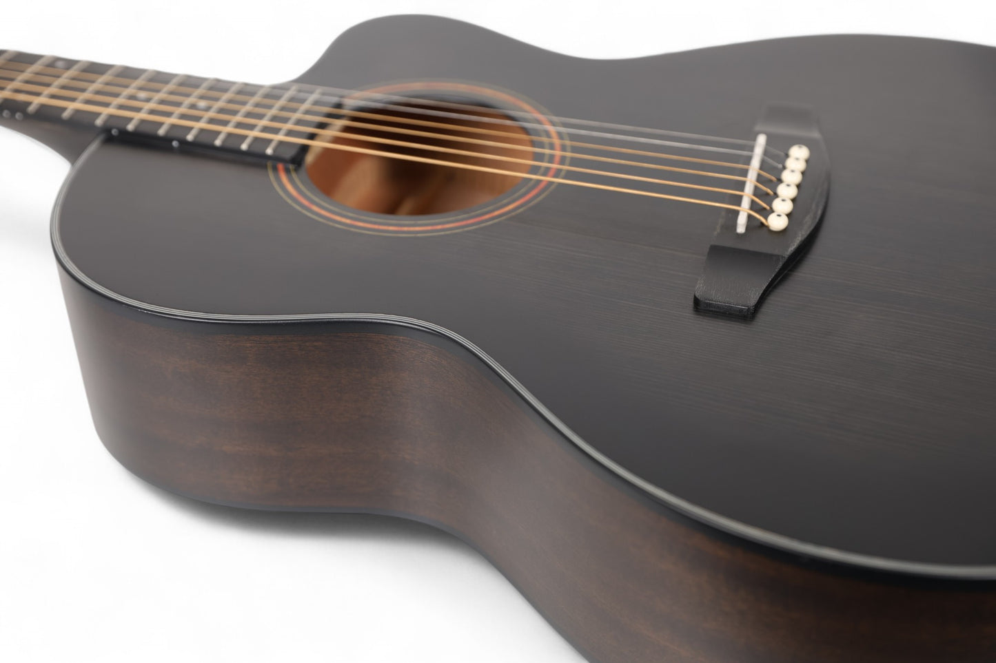 Carlos Marshello CS39C 39" Cutaway Acoustic Guitar - Transparent Black Burst - Deccan Retail