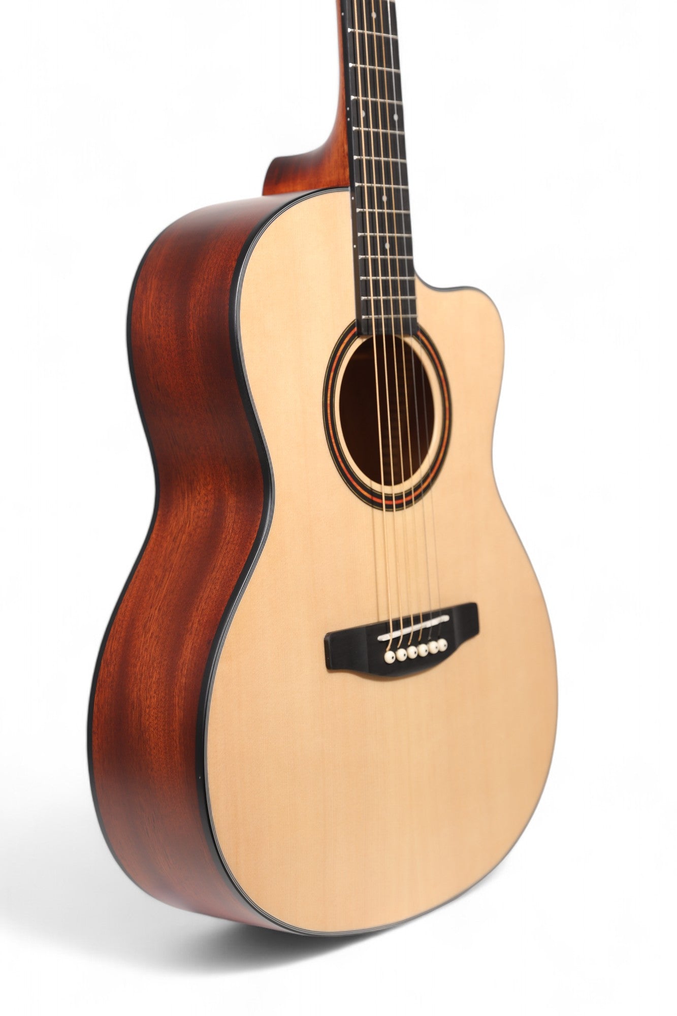 Carlos Marshello CS39C Acoustic Guitar with Cutaway Design , Natural - Deccan Retail